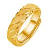Anillo de Arena Movediza Curvo de Flor de Coche de Moda Anillo Trendy para Dedo Meñique de Celebridad de Internet Diseño de Nicho Anillo para Hombres Abierto Índice