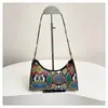 Bolsa com Estampa de Cobra para Mulheres, Novo Estilo Outono e Inverno, Bolsa de Ombro em Cor Contrastante, Bolsa Quadrada Pequena Colorida da Moda e Personalizada, Bolsa Versátil de Axila