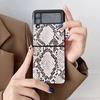 Adecuado para Huawei P50Pocket Patrón de Serpiente Carcasa Plegable Novaflip/Honor Vflip Cubierta Protectora de Carcasa Dura Europea y Americana