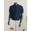Camiseta Retrô Americana de Malha Canelada de Manga Curta para Homens, Verão Casual Estilosa Slim Fit Marrom Escuro Gola Redonda Camiseta Base Top