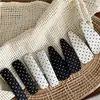 Pinza de Pelo de Lunares Blancos y Negros con Forma de Gota de Agua, Versátil y a la Moda, para Flequillo, Pinza Geométrica Rectangular, Pinza Lateral, Pasador