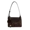 Bolso de Hombro para Mujer Melanoid Retro Patchwork de Cuero Gamuzado Bolso de Viaje Nuevo Estilo Otoño 2026 Bolso Cruzado de Hombro Único con Bloques de Color