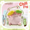 Nova caixa cega de porco chill mais vendida, figura de desenho animado para desktop, decoração de presente de aniversário, direto do fabricante