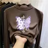 Top de forro polar de doble cara para niños, nuevo estilo otoño/invierno para niñas, se puede usar como prenda exterior, capa base moderna y casual para otoño e invierno