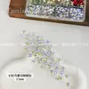 Set de 12 Colores para Uñas Artísticas de Mariposa Brillante con Diamantes Decoración de Diamantes Combinada Set de Diamantes Decorativos Ultra Brillantes Venta al Por Mayor