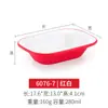 Prato Retangular Profundo de Melamina Prato para Fondue Prato de Servir para Restaurante Churrasco Prato para Churrasco Prato para Lanches Tigela Salah Tigela para Sobremesa Comercial