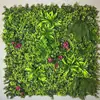 Parede de plantas simulada 100*100, parede de plantas verdes tridimensional, decoração com flores e grama artificiais, fundo verde, parede popular da internet