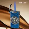 Encendedor Creativo de Reloj de Cuarzo, Encendedor Funcional Recargable de Llama Azul Directa, Encendedor de Cigarrillos, Encendedor a Prueba de Viento para Exteriores