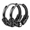 Aretes Japoneses y Coreanos Retro de Dragón Acero Inoxidable Círculo Cónico Hebilla para la Oreja Tendencia Simple Aretes para Hombre al Mayoreo