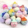 Acessórios para Tamanco Sprite de Poeira Bola Pokémon Charms para Sapato Pingente de Pom Pom Gradiente de Flor Joias Olhos que Mexem Coloridos Bola de Pelúcia