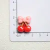 Fruta Roja Fresa Cereza Infantil Hecho a Mano DIY Pegamento de Crema Pasador Tocado Imán de Refrigerador Accesorios Decorativos de Resina