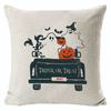 Capa de almofada estampada de Halloween americano para casa de sala de estar de linho capa de almofada sofá quarto capa de almofada decorativa