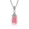 Tiktok Más Vendido Colgante Flor de Hielo de Gema Lágrima de Rupert Incrustado con Diamante de Alto Carbono Collar para Mujer Transmisión en Vivo Dropshipping