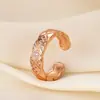 Anillo de Lujo Ligero de Moda Coreana Tendencia en Tiktok con Microincrustaciones de Diamante y Madreperla para Mujer con Acabado de Alta Gama Que No Se Desvanece
