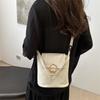 Bolsas para Mujer 2024 Nuevo Estilo Bolsos Personalizados Casual Simple Estilo Occidental Cierre Bolso de Hombro Puntadas Cuadriculadas Bolso Cruzado