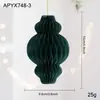Nueva decoración navideña adornos colgantes novedosos bolas de linterna de papel decoraciones para ventanas arreglo de ambiente para centros comerciales suministros para fiestas