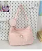 Bolsa Plissada Feminina 2025 Nova Moda Casual Bolsa de Ombro Grande Capacidade Bolsa Transversal Classe Simples Bolsa para o Dia a Dia