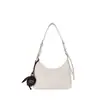 Bolso de Cuero Encerado al Aceite Vintage Forma de Media Luna para Debajo del Brazo para Mujer 2026 Nuevo Bolso Tote Casual Diario Bolso de Hombro Cruzado para Viajes
