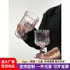 Copa de Vino Vintage con Atmósfera de Nicho, Copa de Vidrio Retro, Copa de Champaña, Copa de Vino, Taza para Beber Estilo Ins