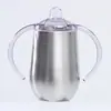 Criativa 12oz Aço Inoxidável 304 Alça Binaural Casca de Ovo Caneca de Escritório Portátil Caneca Térmica Atacado Transfronteiriço