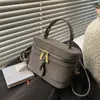 Bolso de Mujer 2025 Nuevo Modelo, Bolso Cubo de Moda de Gran Capacidad con Patrón de Piedra, Bolso de Mano Elegante, Bolso de Hombro
