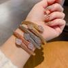 Pulsera abierta de cobre de alta calidad con circonita exquisita, chapado en oro real, llena de circonita, marca de moda europea y americana, pulsera para hombre y mujer, exportación