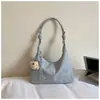 Bolso de Lona Trendy Estilo Mori 2025 para Mujer, Gran Capacidad, Versátil para el Verano, Bolso Cruzado de Hombro para Mujer de Nicho tipo Bollo