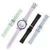 Adecuado para correa de silicona de ajuste a presión Huawei GT7, correa de reloj de silicona para mujer de 41 mm con patrón de grano largo, estilo original