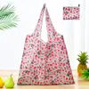 Bolsa de compras plegable de gran capacidad, bolso de mano portátil para supermercado, impresión de logotipo, bolsa de almacenamiento 190T, directo de fábrica