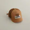 Nuevo Sombrilla Oso de la Suerte Gorra de Pato Gorra de Béisbol para Niños Estilo Coreano de Exportación Ala Corta Pequeña Gorra de Malla para Bebé