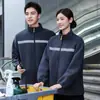 Sudadera de polar, uniforme de trabajo de manga larga con cuello, para personal de mantenimiento de propiedades, personal de limpieza de hoteles y casas de huéspedes, y personal de limpieza.