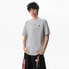 Camiseta de Punto de Manga Corta para Hombre, Seda de Hielo, Verano, Bordado Ecuestre, Textura Trenzada, Estilo Old Money, Venta al por Mayor de Fábrica Transfronteriza
