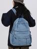 Nova mochila jeans lavada japonesa e coreana pesada mochila feminina de grande capacidade mochila moda cool estudante do ensino médio