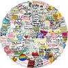 202 Pegatinas de Graffiti Inspiradoras en Inglés de Dibujos Animados para Maletas y Guitarras Sin Dejar Pegamento Impermeables Pegatinas para Niños Lote Transfronterizo