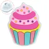 Cubierta de Paja de Verano Cubierta para Pastel y Bebida Goma Suave de PVC Personalizada Decoración para Popote de Helado Cubierta Pegatina para Popote Producto Transfronterizo