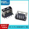Directo de fábrica 10.0*6.8 conector hembra USB de inserción trasera de 90 grados de dos pines traseros 10.0
