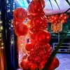 Globos de Papel de Aluminio 4D Rojos de 10, 18, 22, 32, 50, 60 Pulgadas Transfronterizos, Globos para Boda, Fiesta de Cumpleaños