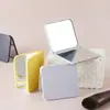 Espejo de maquillaje plegable, espejo de aumento portátil de doble cara abatible para estudiantes, espejo cuadrado de regalo, venta al por mayor de fábrica