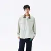 Nueva Camisa de Manga Larga para Hombre Otoño 2026, Estilo Unisex, Sensación de Alta Gama, Contraste de Color, Bolsillos Grandes, Marca de Moda, Elegante Chaqueta Camisa