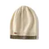 Gorro de cachemira para mujer para otoño e invierno, gorro de punto grueso, gorro de lana, gorro de cachemira holgado, gorro tipo turbante, gorro cálido