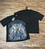 Comércio Exterior Atacado Moda Americana Emoção Mista Polvo Alienígena Strass Anjo Manga Curta Casal Estampa Total Camiseta