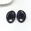 Colgante de Resina con Agujero Grande, Forma Ovalada de Gota de Agua, Accesorios para Joyería, Collar Hecho a Mano para DIY, Colgante de Resina para Llavero