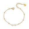 Pulseira para Mulheres Nova Aço Titânio Redonda Colorida Aço Inoxidável Nicho Design High-End Moda Pulseira Versátil Pulseira