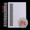 Cartón para envolver flores accesorios para el cabello bolsa de papel con dibujos accesorios papel adhesivo plantilla de papel casera cartón blanco corte de flores broche