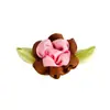 Fita de 3,5cm Flores Pequenas Fita de Poliéster Flores Decorativas Artesanais Cravo Folhagem Bicolor Fita Pequenas Flores Acessórios DIY
