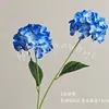 Flor Artificial de Tallo Único con 2 Cabezas, Flor Artificial de Hortensia, Flor de Seda, Accesorio para Ramo de Boda, Decoración Suave Floral para Centro Comercial, Flor Artificial al por Mayor