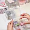 Caja Pequeña Blanca Pura con Tapa abatible para Tarjetas, Caja de Almacenamiento My Little Pony, Organizador de Escritorio a Prueba de Polvo Estilo Ins