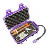 Caja de Cigarros de Plástico ABS Pequeña Paquete de 5 Caja de Cigarros Humectante Caja de Cigarros Impermeable para Viajes de Negocios Estuche para Cigarros