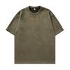Camiseta de Manga Curta com Letras Contrastantes de Marca da Moda para Homens e Mulheres, Bordada Casual Versátil para Casal Solta