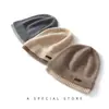 Cachemira Otoño/Invierno 2026 Nuevo de Alta Gama para Mujer de Doble Capa Bloque de Color Tejido Cálido Moda Pesado Envolvente Sombrero Casual